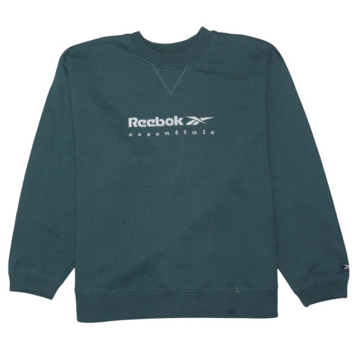 Reebok Men's Green Essentials Crew Neck Sweatshirt Size L