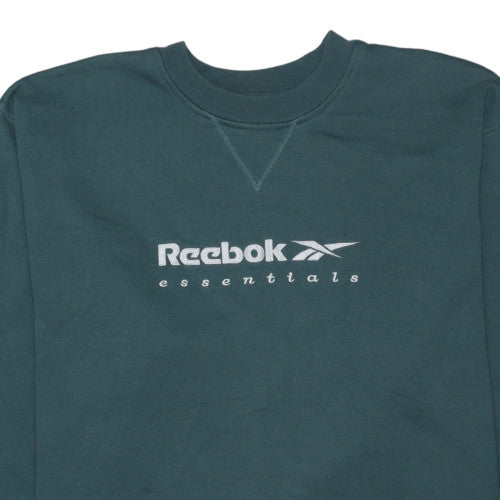 Reebok Men's Green Essentials Crew Neck Sweatshirt Size L