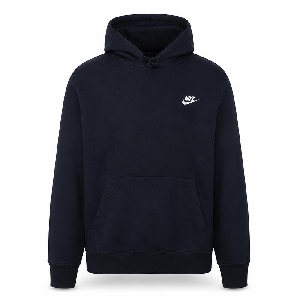 Front view of Nike Men’s Black L Pullover Hoodie with Logo