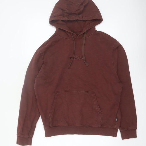 Vans Men's Brown Relaxed Fit Pullover Hoodie Medium