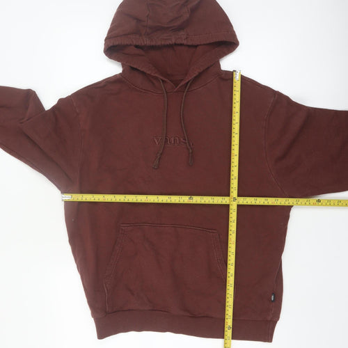 Vans Men's Brown Relaxed Fit Pullover Hoodie Medium