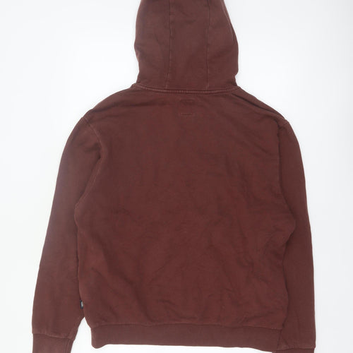 Vans Men's Brown Relaxed Fit Pullover Hoodie Medium