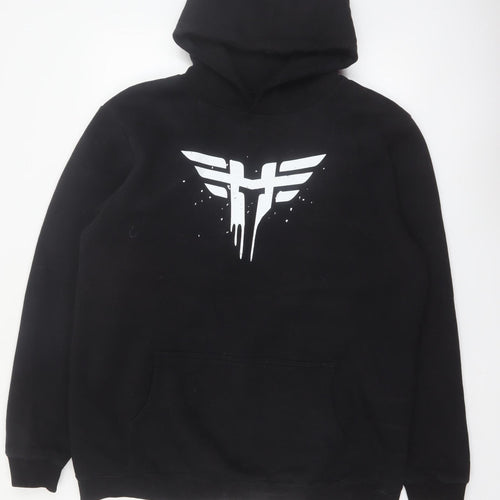 Nations Men’s Black 2XL Pullover Hoodie Esports Fleece Regular Fit