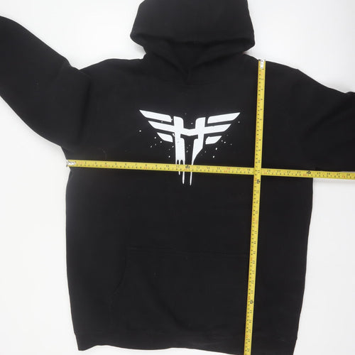Nations Men’s Black 2XL Pullover Hoodie Esports Fleece Regular Fit
