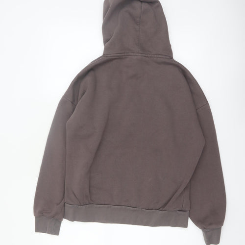 Bench Womens Brown L Hoodie Pullover 70% Cotton 30% Polyester