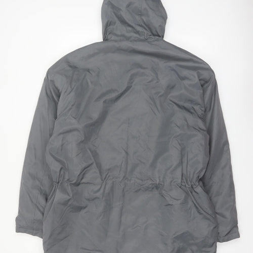 CINQCENTDIOZE Mens Grey Hooded Parka Jacket Size L 42in