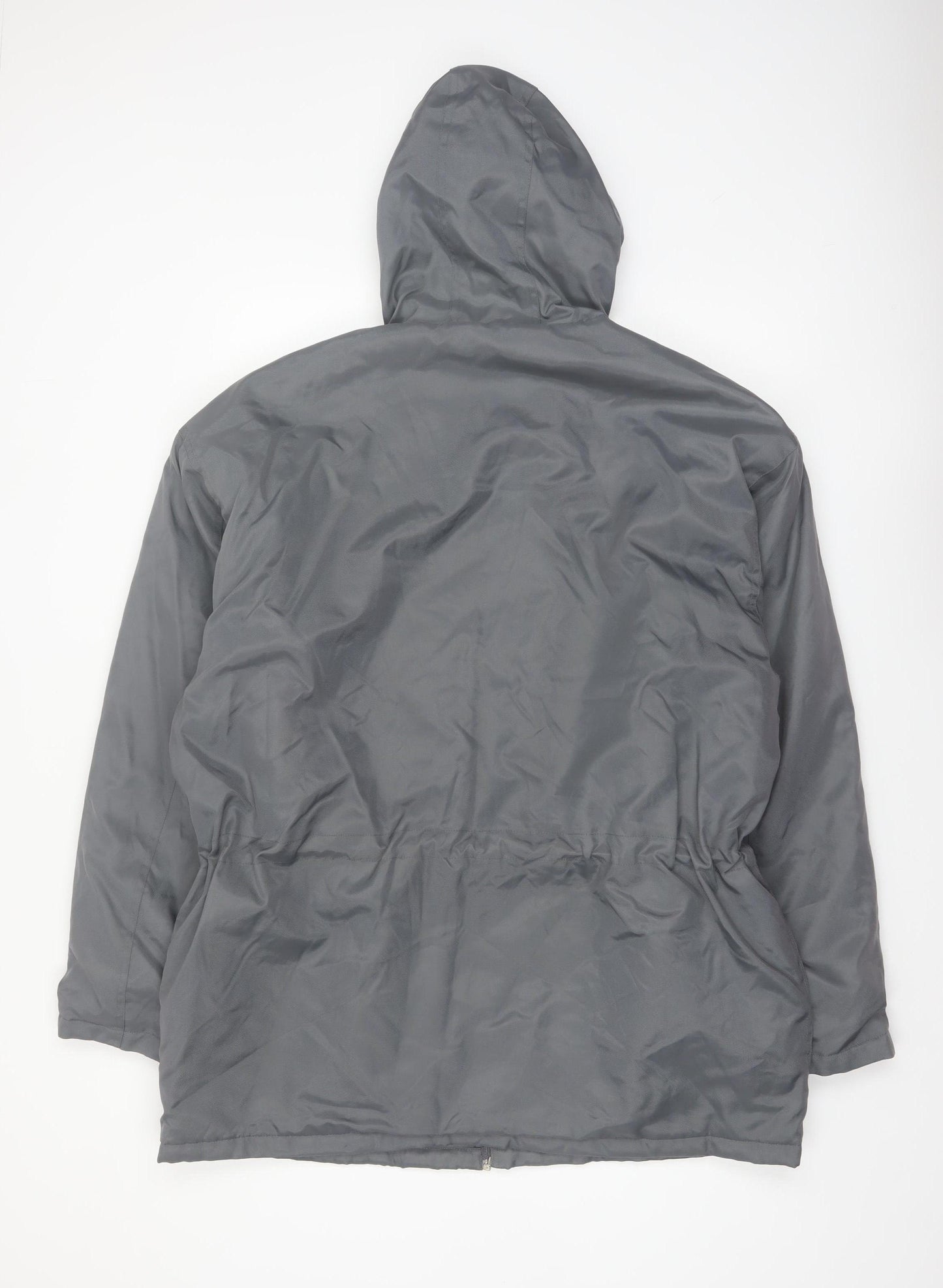 CINQCENTDIOZE Mens Grey Hooded Parka Jacket Size L 42in