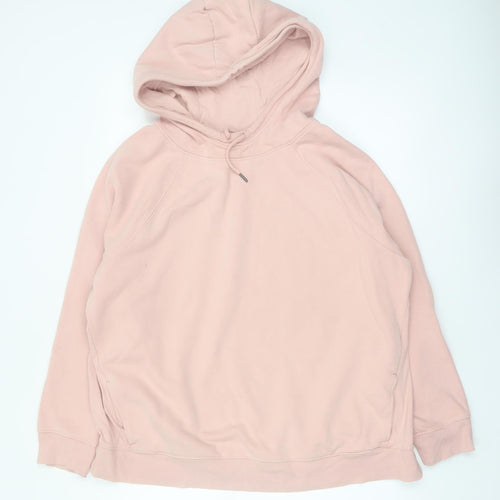 Next Women Pink Pullover Hoodie XL Cotton Blend Casual