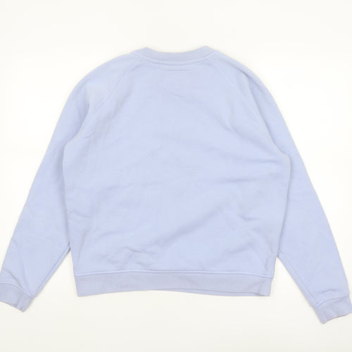 Jack Wills Women Blue Crew Neck Cotton Blend Sweatshirt UK 10