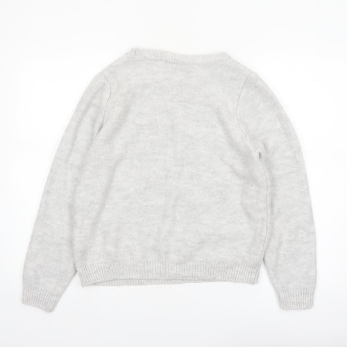 LCW Casual Women's Grey Cable Knit Crew Neck Jumper XXL