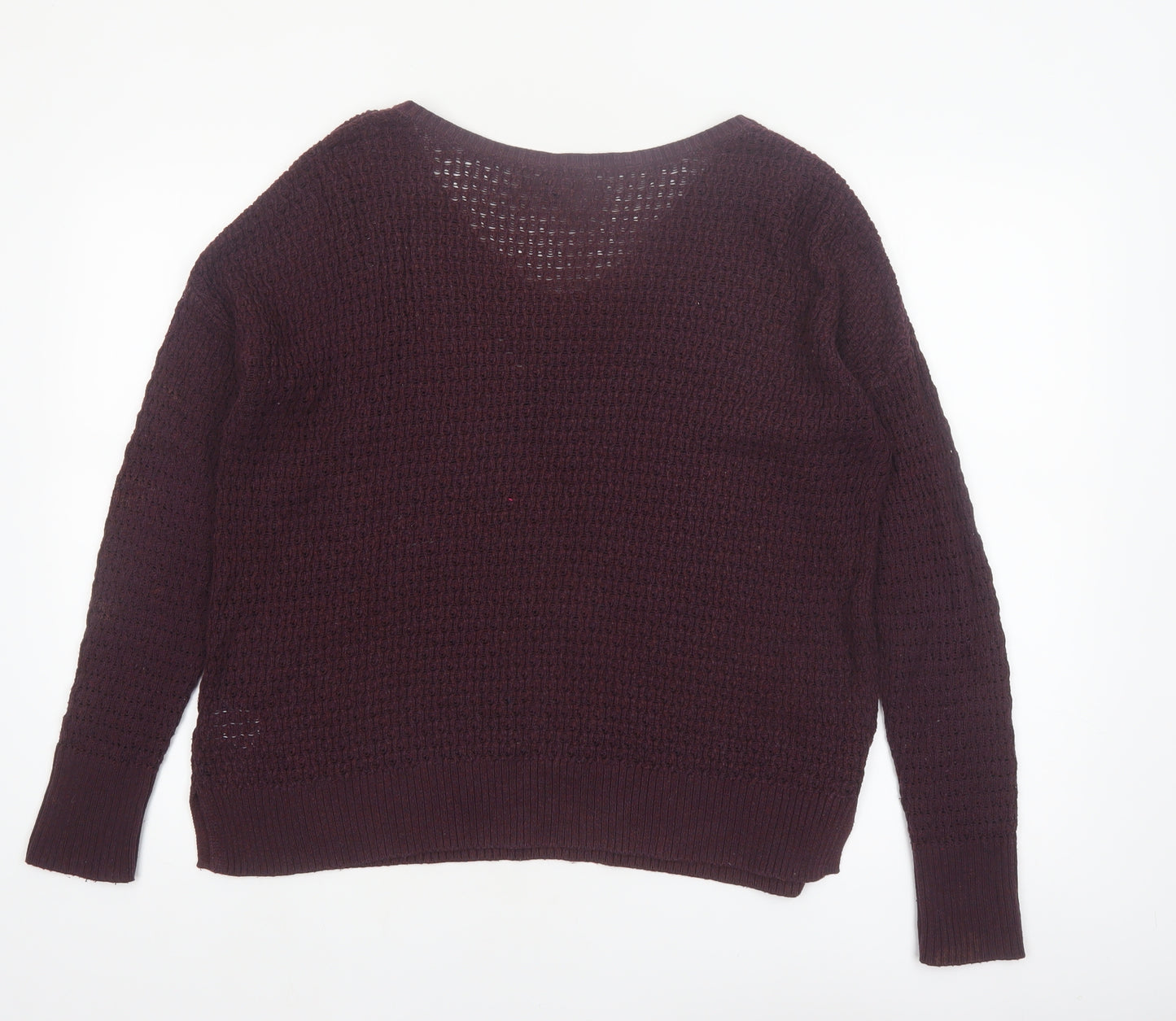 American Eagle Outfitters Women’s Brown Knit V-Neck Jumper Size M