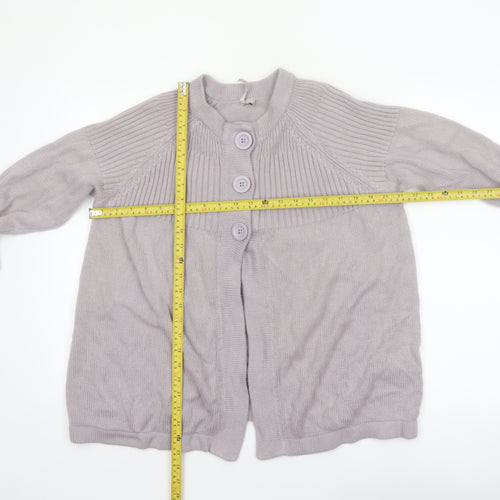 Anthology Women's Purple Long Sleeve Button Cardigan Size 12