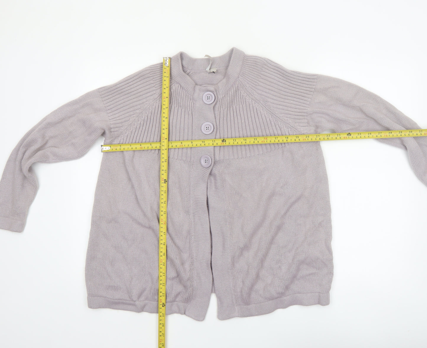 Anthology Women's Purple Long Sleeve Button Cardigan Size 12