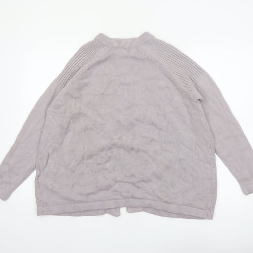 Anthology Women's Purple Long Sleeve Button Cardigan Size 12