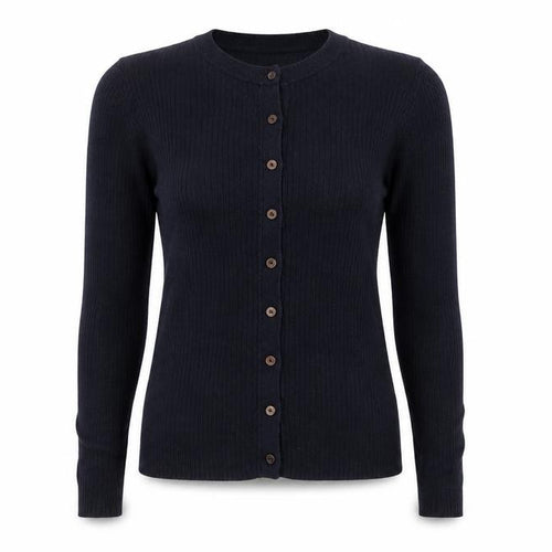 Gap Womens Navy Blue Medium Button-Up Cardigan Jumper