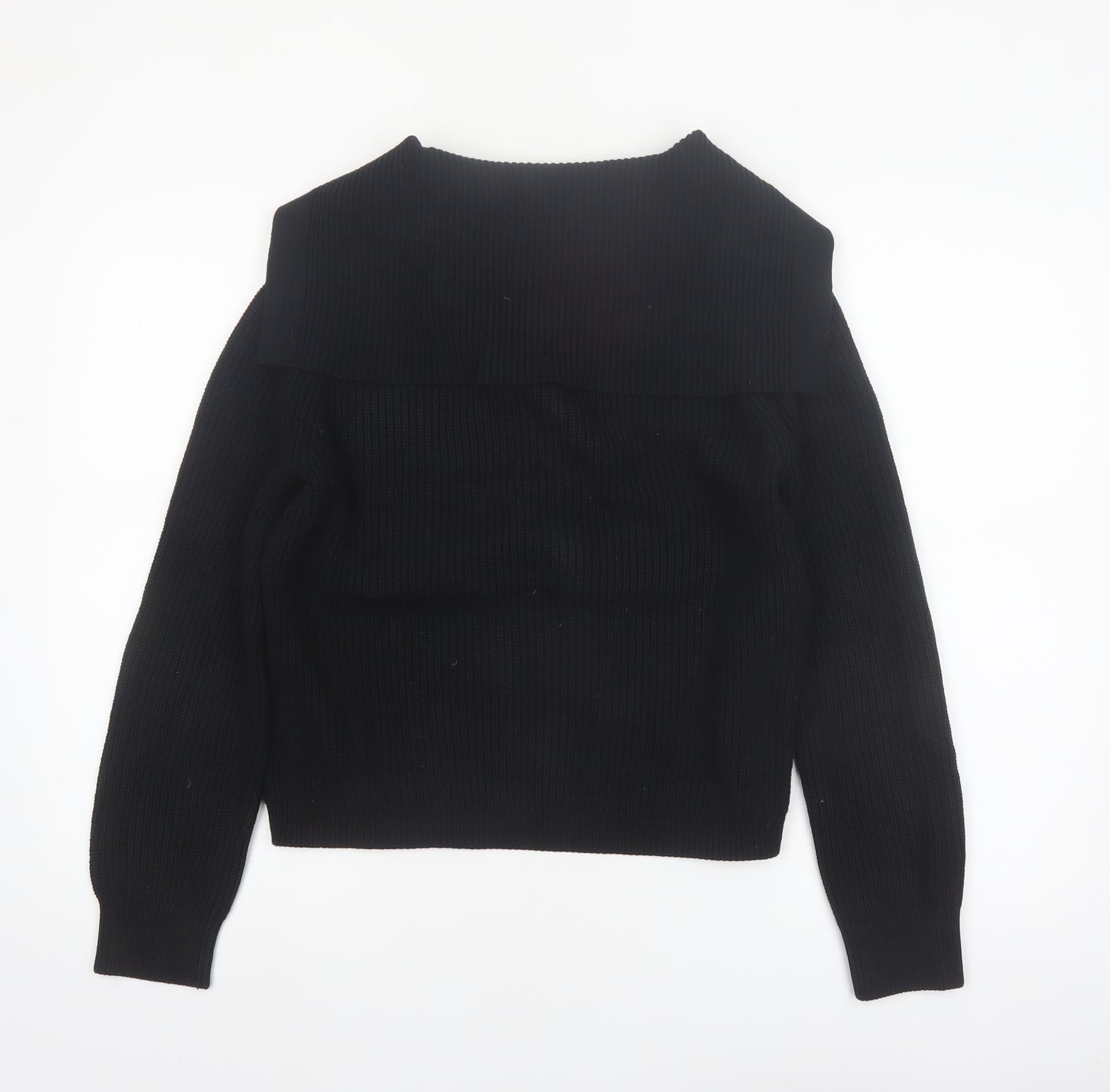 Marks and Spencer Women's Black Collared Knit Cardigan Size M