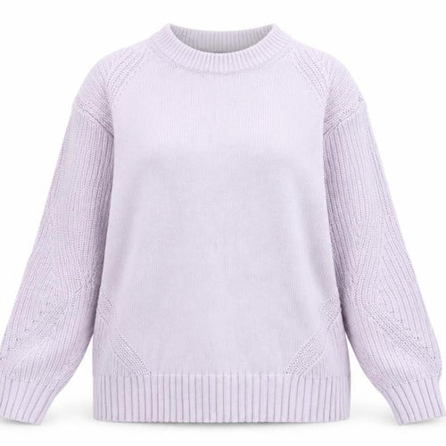 Marks and Spencer Women Lavender Cotton Knit Jumper L