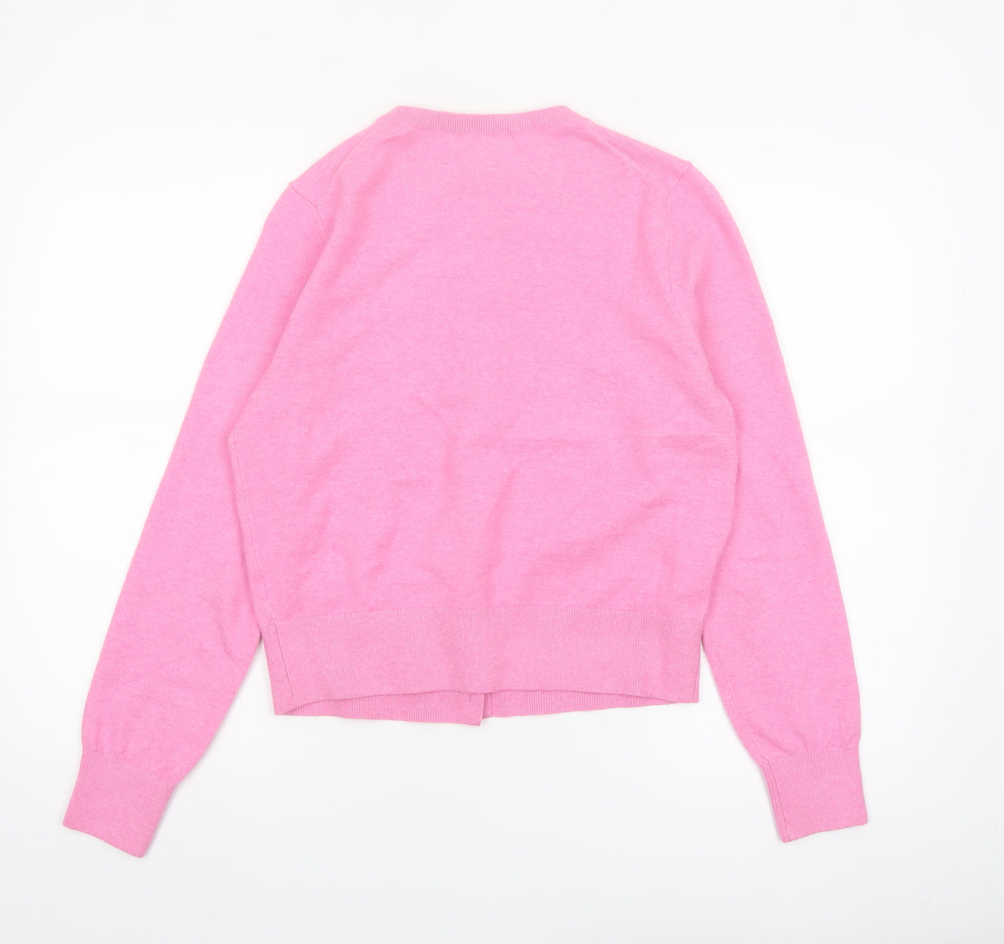 Marks and Spencer Women’s Pink Crew Neck Button Cardigan M