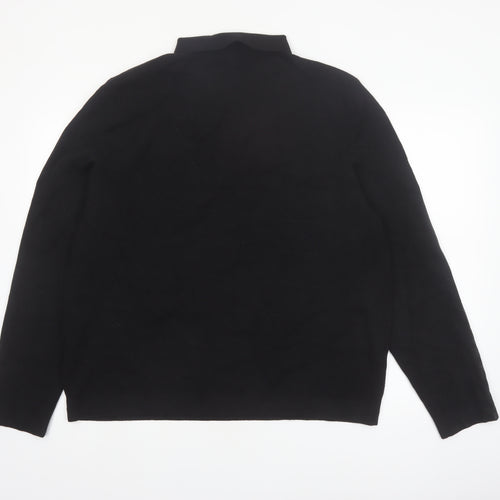 Marks and Spencer Autograph Men’s 2XL Black Henley Jumper