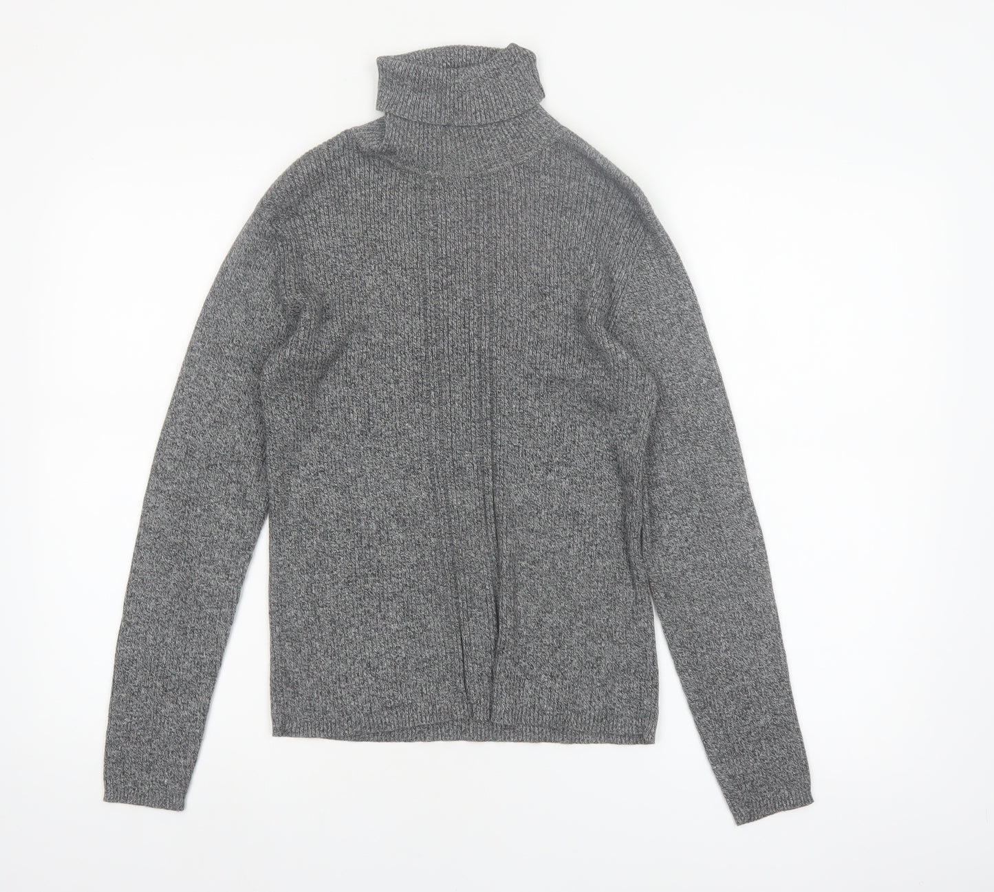 Liz Claiborne Sport Women’s Grey Roll Neck Cotton Jumper Small