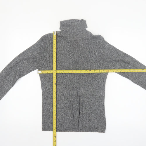 Liz Claiborne Sport Women’s Grey Roll Neck Cotton Jumper Small