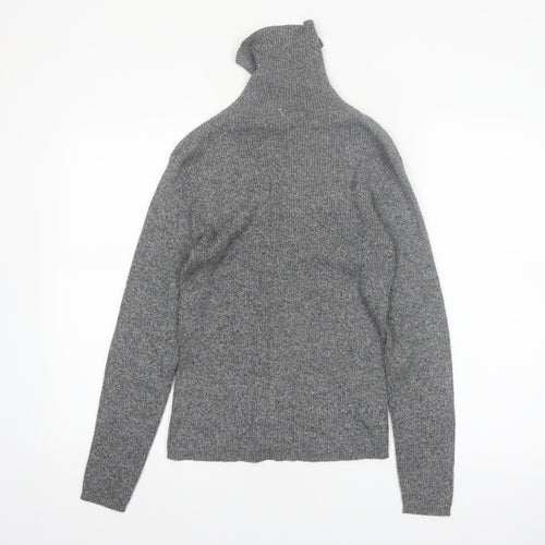 Liz Claiborne Sport Women’s Grey Roll Neck Cotton Jumper Small