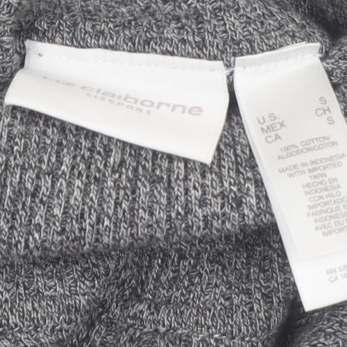 Liz Claiborne Sport Women’s Grey Roll Neck Cotton Jumper Small