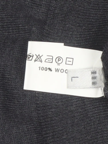 Nigel Hall Men’s Grey Wool Geometric Pullover Jumper Size L