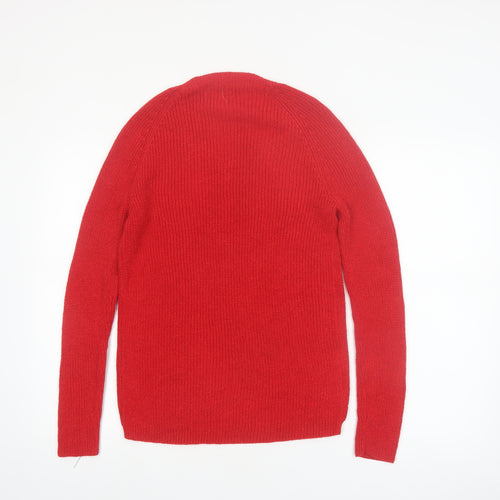 Liz Claiborne Women’s Red Cable-Knit Long Sleeve Pullover Jumper Size M