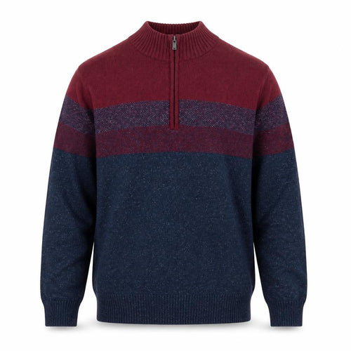 Urban Pipeline Mens Multicoloured 1/4 Zip High Neck Jumper Size L