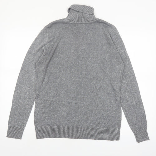 Josepha A. Womens Grey Roll Neck Knit Jumper Size L