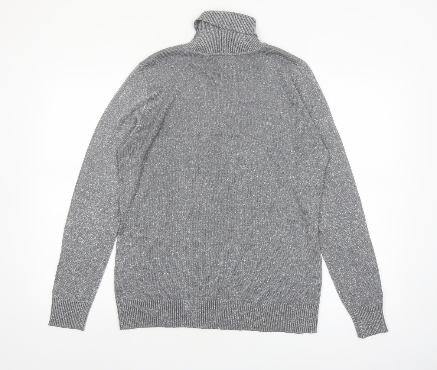 Josepha A. Womens Grey Roll Neck Knit Jumper Size L