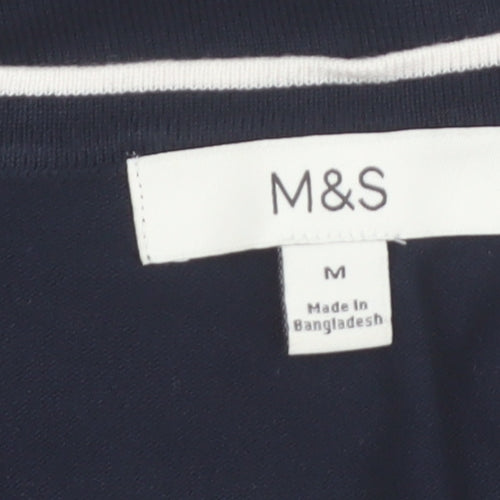Marks and Spencer Womens Blue Scoop Neck Viscose Tank Top M