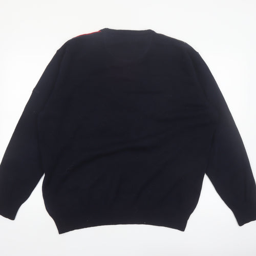 Pringle Men's Multicoloured Argyle Wool Crew Neck Jumper XL
