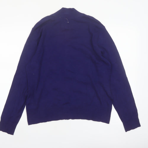E.P. Pro Women's Blue Floral Full Zip Jumper Size L