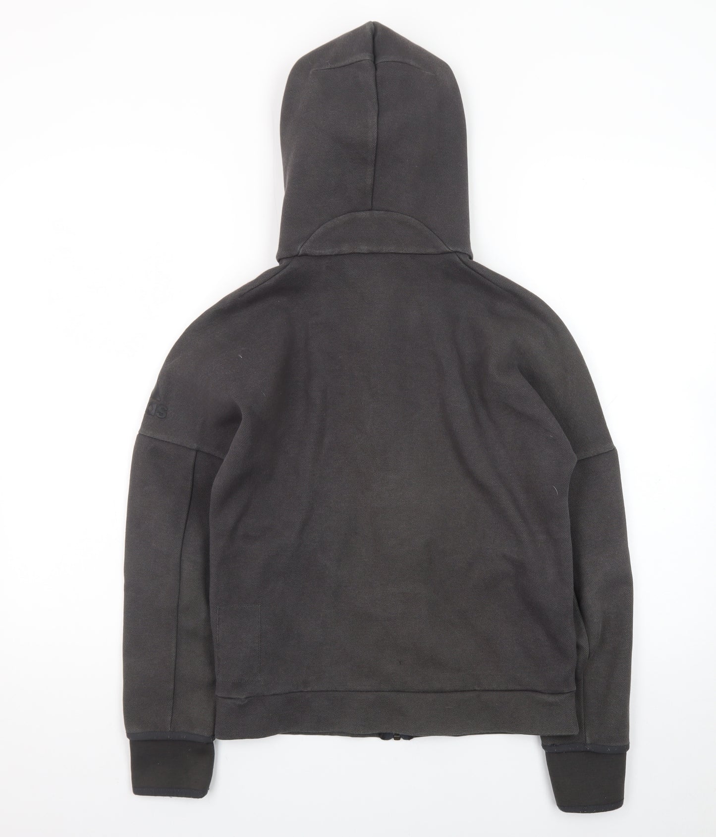 Adidas Boys Black Full Zip Fleece Hoodie 11-12 Years