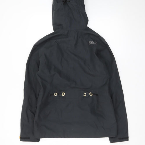 Jack Wolfskin Women’s Black Waterproof Hooded Rain Jacket Size 10