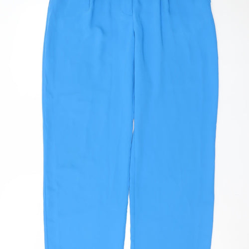 Farhi by Nicole Farhi Women's Blue Size 12 Straight Trousers