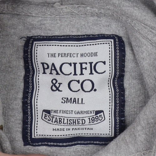Pacific & Co Grey Hoodie Women Small Cocoa Beach Ron Jon Surf Shop Pullover