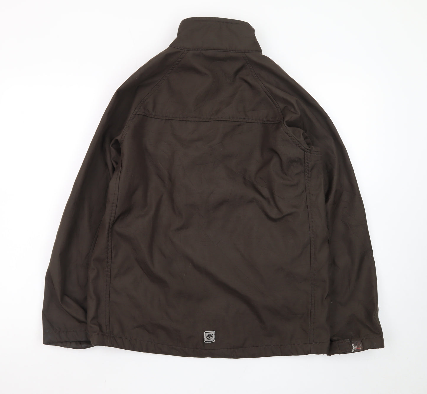 Timberland Men's Brown Polyester Full Zip Jacket L Outdoor Casual
