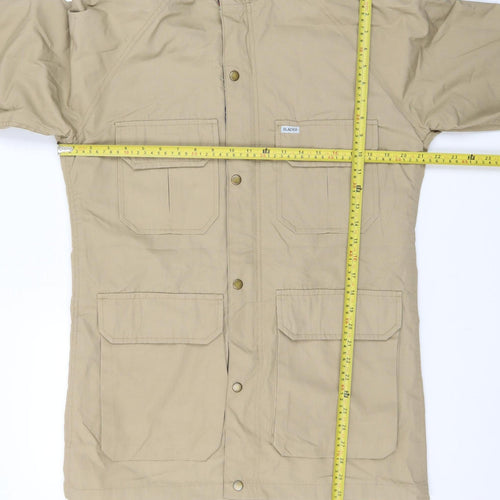 Glacier Men's Beige Hooded Parka Jacket Size M Outdoor Lined