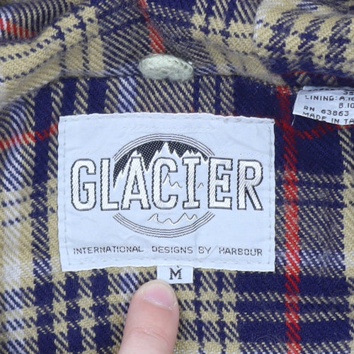Glacier Men's Beige Hooded Parka Jacket Size M Outdoor Lined