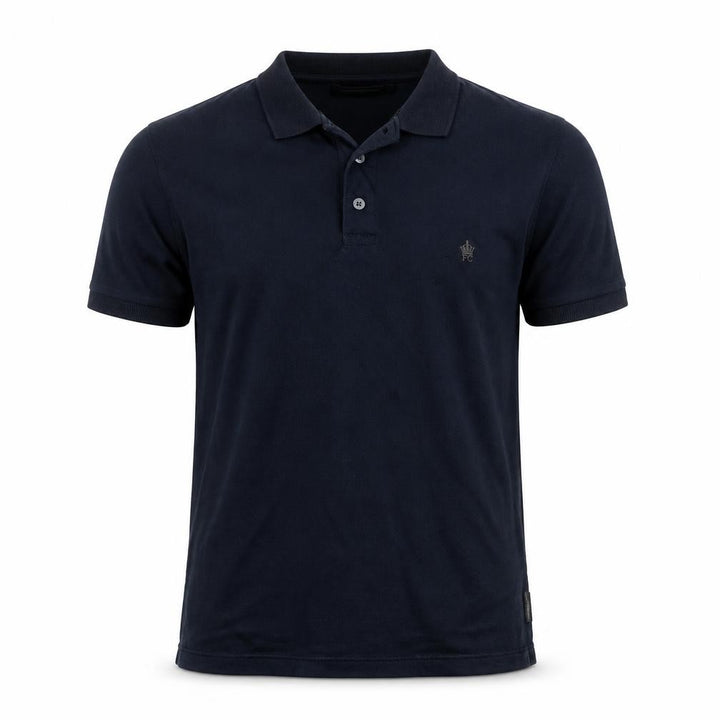 French Connection Men's Blue Cotton Polo Shirt Size L
