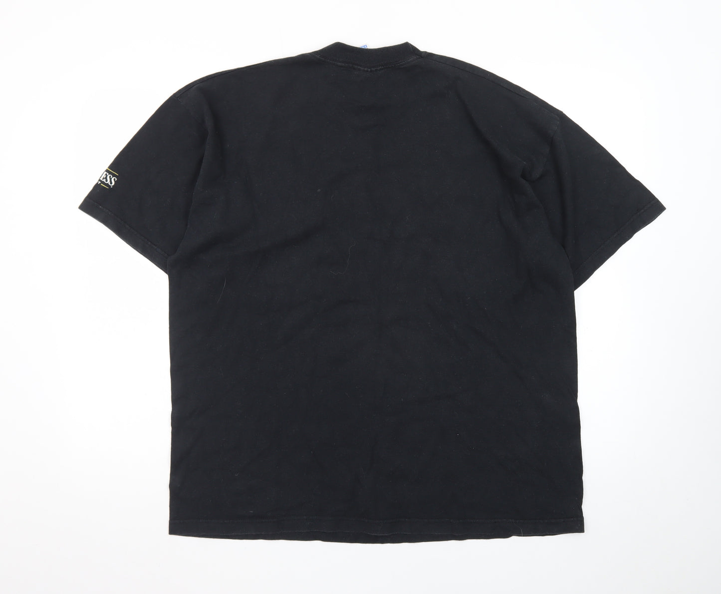 Fruit of the Loom Mens Black Guinness Beer Graphic XL T-Shirt