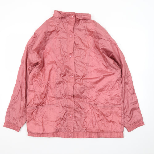 Tudor Court Women’s Pink Nylon Casual Lightweight Jacket L