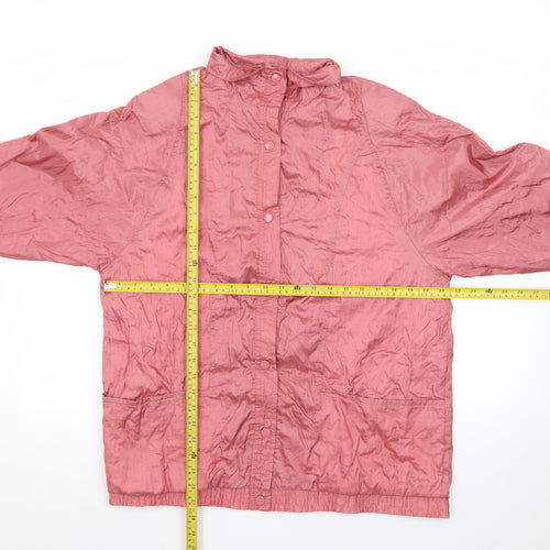 Tudor Court Women’s Pink Nylon Casual Lightweight Jacket L