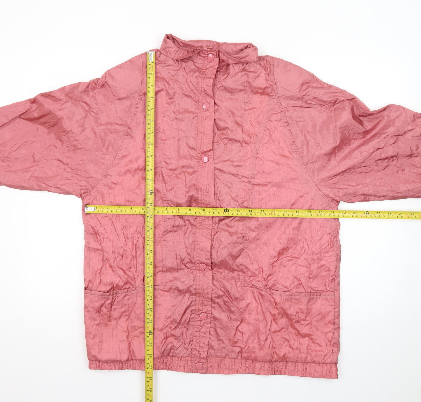 Tudor Court Women’s Pink Nylon Casual Lightweight Jacket L