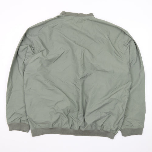 IZOD Men's Green V-Neck Nylon Pullover Sweatshirt Size L