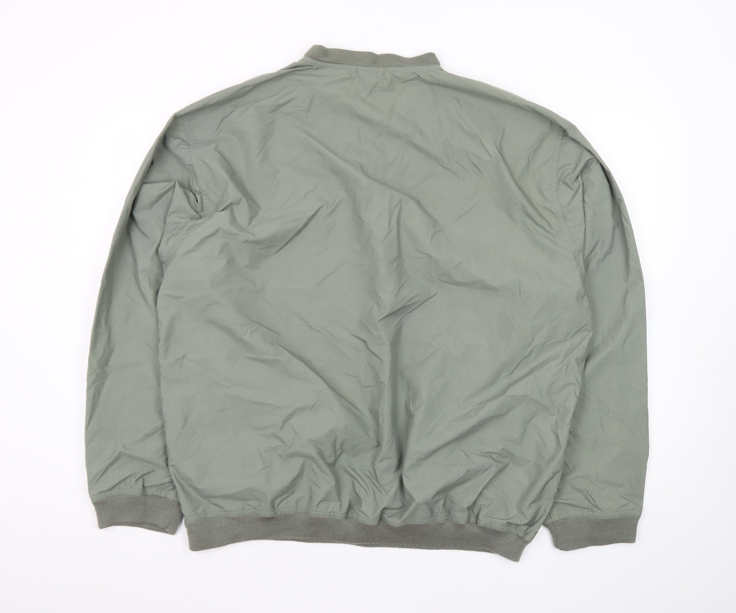 IZOD Men's Green V-Neck Nylon Pullover Sweatshirt Size L