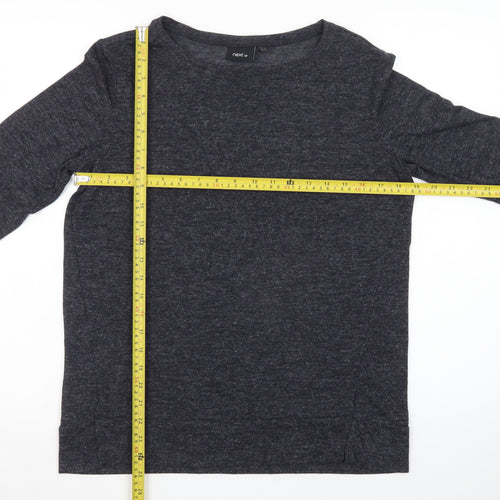Next Women Grey Long Sleeve Basic Jersey Top Size 12